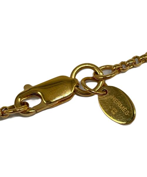 HERMES（エルメス）HERMES (エルメス) 《ループ・メドール》 PM ゴールド×ブラック サイズ:PMの古着・服飾アイテム