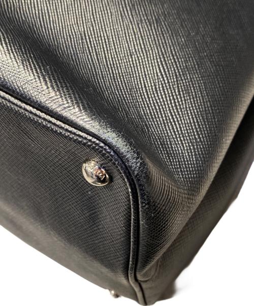 PRADA（プラダ）PRADA (プラダ) ガレリア/2WAYバッグ ネイビー×レッドの古着・服飾アイテム