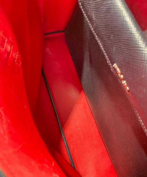 PRADA（プラダ）PRADA (プラダ) ガレリア/2WAYバッグ ネイビー×レッドの古着・服飾アイテム