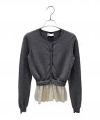 RED VALENTINOレッドヴァレンティノ）の古着「レースカーディガン」｜グレー