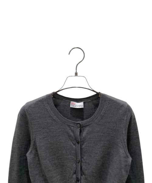 RED VALENTINO（レッドヴァレンティノ）RED VALENTINO (レッドヴァレンティノ) レースカーディガン グレー サイズ:Mの古着・服飾アイテム