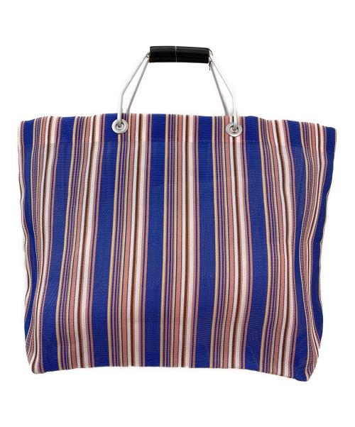 MARNI（マルニ）MARNI (マルニ) フラワーカフェ トートバッグ ブルー×ピンクの古着・服飾アイテム