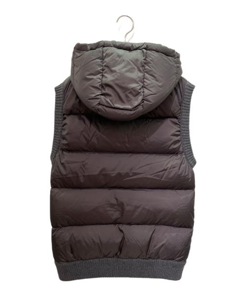 MONCLER（モンクレール）MONCLER (モンクレール) ニット切替 ダウンベスト/MAGLIONE TRICOT GILET グレー サイズ:Lの古着・服飾アイテム