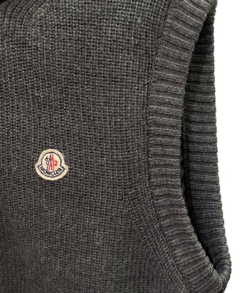 MONCLER（モンクレール）MONCLER (モンクレール) ニット切替 ダウンベスト/MAGLIONE TRICOT GILET グレー サイズ:Lの古着・服飾アイテム