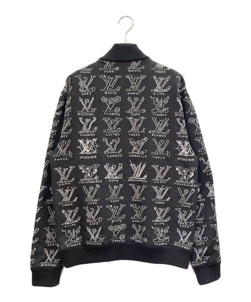 LOUIS VUITTON（ルイ ヴィトン）LOUIS VUITTON (ルイ ヴィトン) LVカートゥーンジャガードジップスルーブルゾン ブラック サイズ:Sの古着・服飾アイテム