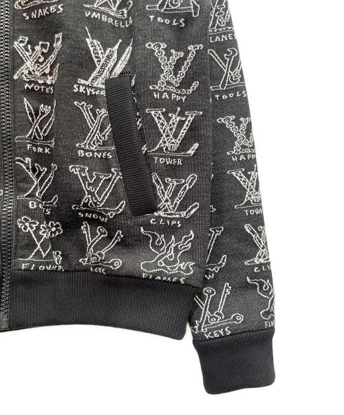 LOUIS VUITTON（ルイ ヴィトン）LOUIS VUITTON (ルイ ヴィトン) LVカートゥーンジャガードジップスルーブルゾン ブラック サイズ:Sの古着・服飾アイテム