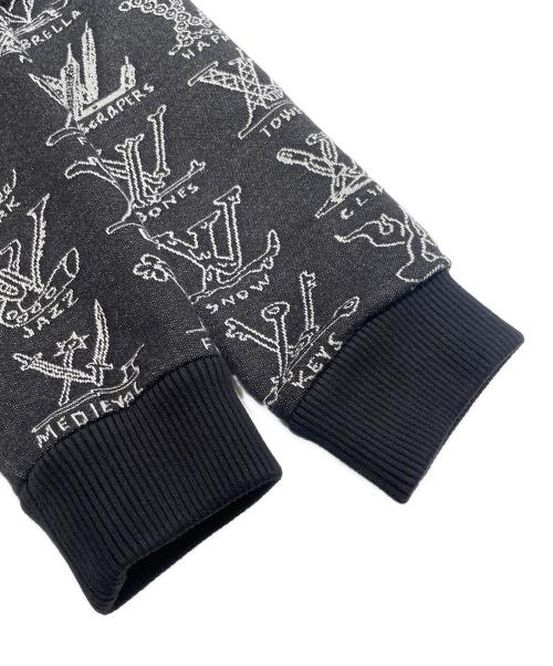 LOUIS VUITTON（ルイ ヴィトン）LOUIS VUITTON (ルイ ヴィトン) LVカートゥーンジャガードジップスルーブルゾン ブラック サイズ:Sの古着・服飾アイテム