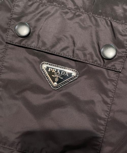 PRADA（プラダ）PRADA (プラダ) ナイロン 三角プレートブルゾンジャケット ブラック サイズ:46の古着・服飾アイテム
