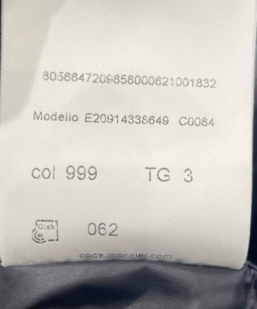 MONCLER（モンクレール）MONCLER (モンクレール) BILLECART GILET /ビルカール ジレ ブラック サイズ:3の古着・服飾アイテム