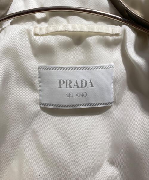 PRADA（プラダ）PRADA (プラダ) ダウンジャケット ホワイト サイズ:40の古着・服飾アイテム