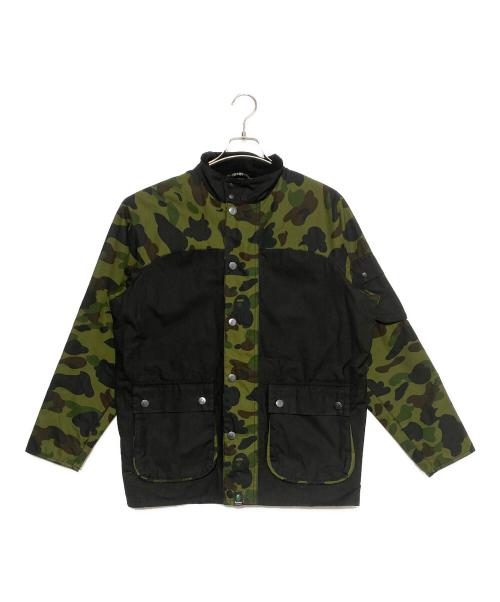 Barbour（バブアー）Barbour (バブアー) A BATHING APE (ア ベイシング エイプ)  1ST CAMO INTERNATIONAL RAIN JACKET カーキ サイズ:Lの古着・服飾アイテム