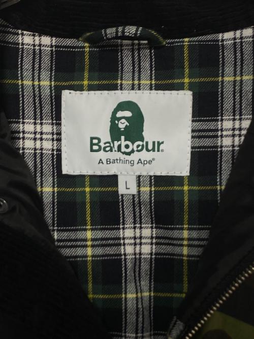 Barbour（バブアー）Barbour (バブアー) A BATHING APE (ア ベイシング エイプ)  1ST CAMO INTERNATIONAL RAIN JACKET カーキ サイズ:Lの古着・服飾アイテム