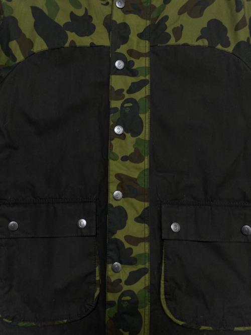 Barbour（バブアー）Barbour (バブアー) A BATHING APE (ア ベイシング エイプ)  1ST CAMO INTERNATIONAL RAIN JACKET カーキ サイズ:Lの古着・服飾アイテム
