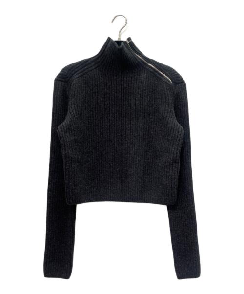 HERMES（エルメス）HERMES (エルメス) ウール ハイネックニット グレー サイズ:36の古着・服飾アイテム