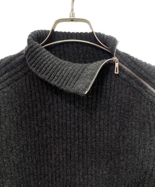 HERMES（エルメス）HERMES (エルメス) ウール ハイネックニット グレー サイズ:36の古着・服飾アイテム