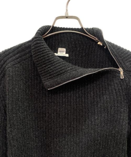 HERMES（エルメス）HERMES (エルメス) ウール ハイネックニット グレー サイズ:36の古着・服飾アイテム