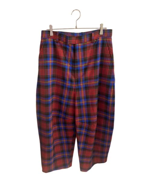 Vivienne Westwood man（ヴィヴィアン ウェストウッド マン）Vivienne Westwood man (ヴィヴィアン ウェストウッド マン) バルーンチェックパンツ レッド×ブルー サイズ:48の古着・服飾アイテム