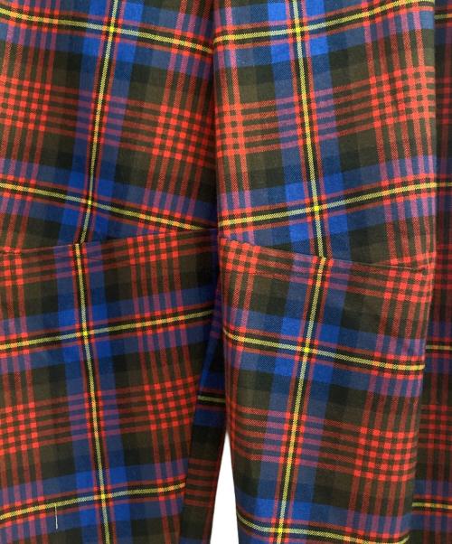 Vivienne Westwood man（ヴィヴィアン ウェストウッド マン）Vivienne Westwood man (ヴィヴィアン ウェストウッド マン) バルーンチェックパンツ レッド×ブルー サイズ:48の古着・服飾アイテム