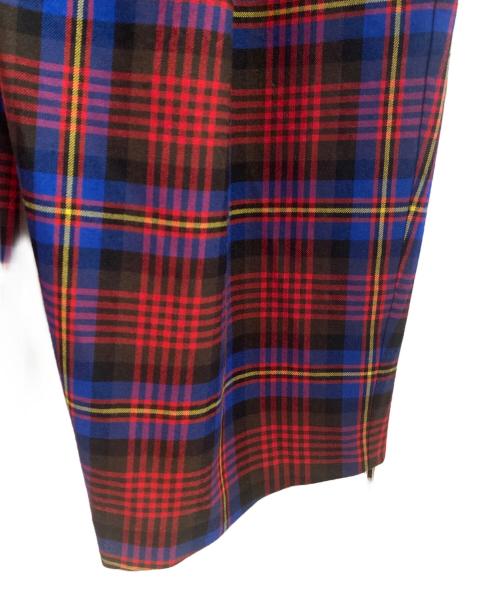 Vivienne Westwood man（ヴィヴィアン ウェストウッド マン）Vivienne Westwood man (ヴィヴィアン ウェストウッド マン) バルーンチェックパンツ レッド×ブルー サイズ:48の古着・服飾アイテム