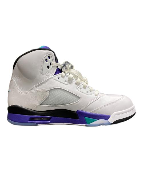 NIKE（ナイキ）NIKE (ナイキ) Air Jordan 5 Retro Grape ホワイト×パープル サイズ:28.5の古着・服飾アイテム