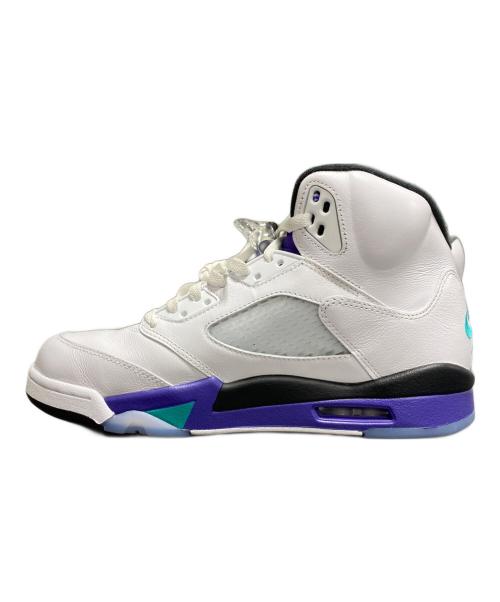 NIKE（ナイキ）NIKE (ナイキ) Air Jordan 5 Retro Grape ホワイト×パープル サイズ:28.5の古着・服飾アイテム