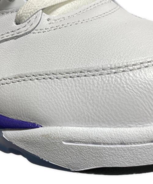 NIKE（ナイキ）NIKE (ナイキ) Air Jordan 5 Retro Grape ホワイト×パープル サイズ:28.5の古着・服飾アイテム