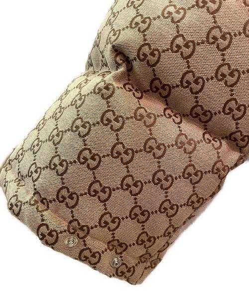 GUCCI（グッチ）GUCCI (グッチ) GUCCI GG Canvas Down Jacket/GGコットンキャンバス ダウンジャケット ベージュ サイズ:36の古着・服飾アイテム