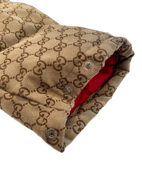 GUCCI（グッチ）GUCCI (グッチ) GUCCI GG Canvas Down Jacket/GGコットンキャンバス ダウンジャケット ベージュ サイズ:36の古着・服飾アイテム