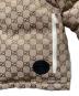 中古・古着 GUCCI (グッチ) GUCCI GG Canvas Down Jacket/GGコットンキャンバス ダウンジャケット ベージュ サイズ:36：220000円