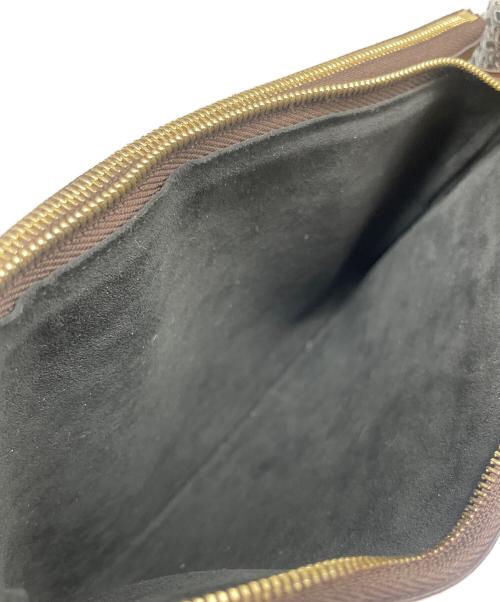 LOUIS VUITTON（ルイ ヴィトン）LOUIS VUITTON (ルイ ヴィトン) リバース モノグラム ポシェット・ドゥーブル ジップ/ショルダーバッグ ブラウン サイズ:-の古着・服飾アイテム