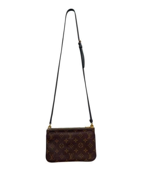 LOUIS VUITTON（ルイ ヴィトン）LOUIS VUITTON (ルイ ヴィトン) リバース モノグラム ポシェット・ドゥーブル ジップ/ショルダーバッグ ブラウン サイズ:-の古着・服飾アイテム