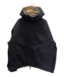 BURBERRY（バーバリー）の古着「リバーシブル チェック ジャケット」｜ブラック×ベージュ