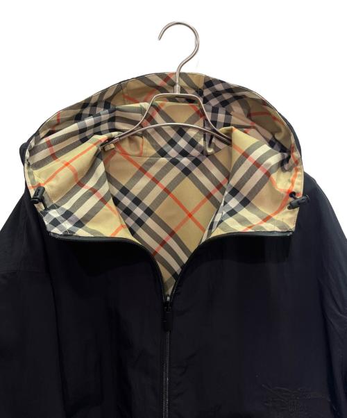 BURBERRY（バーバリー）BURBERRY (バーバリー) リバーシブル チェック ジャケット ブラック×ベージュ サイズ:Lの古着・服飾アイテム