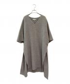 MADISON BLUEマディソンブルー）の古着「カフタンポンチョ」｜ライトグレー