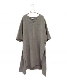 MADISON BLUE（マディソンブルー）の古着「カフタンポンチョ」｜ライトグレー