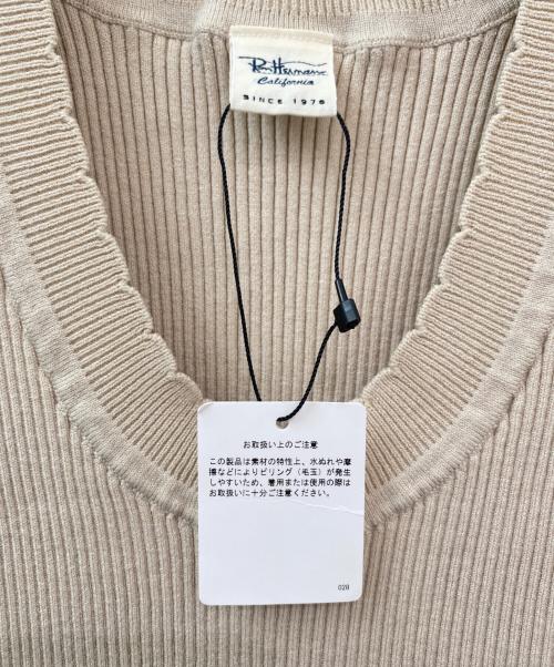 Ron Herman（ロンハーマン）Ron Herman (ロンハーマン) リブニットタンクトップ ベージュ サイズ:XSの古着・服飾アイテム