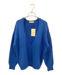ebure（エブール）の古着「Vネックニット」｜ブルー