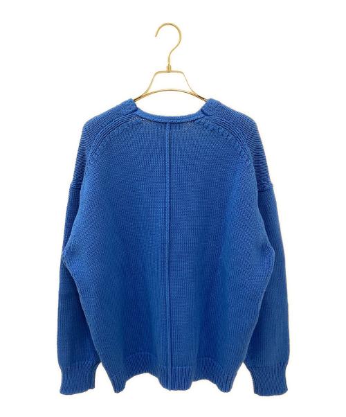 ebure（エブール）ebure (エブール) Vネックニット ブルー サイズ:38の古着・服飾アイテム