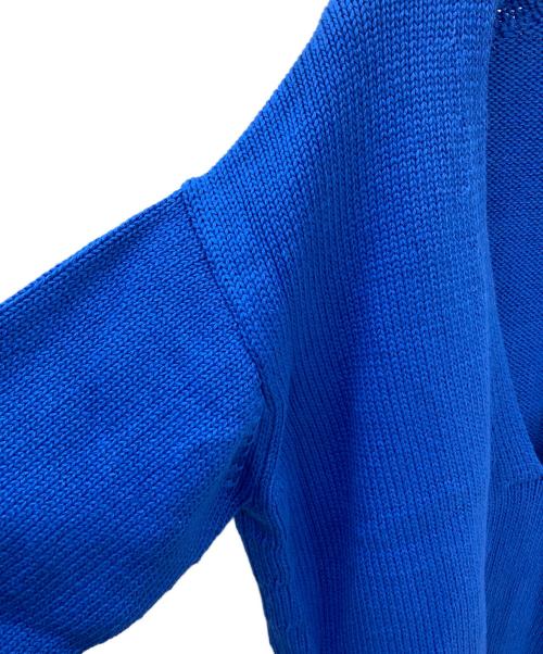 ebure（エブール）ebure (エブール) Vネックニット ブルー サイズ:38の古着・服飾アイテム