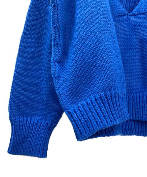 ebure（エブール）ebure (エブール) Vネックニット ブルー サイズ:38の古着・服飾アイテム