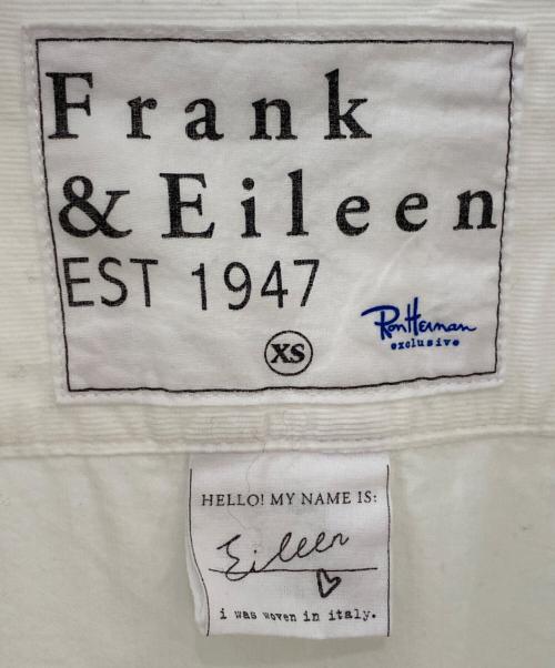 Frank&Eileen（フランクアンドアイリーン）Frank&Eileen (フランクアンドアイリーン) Ron Herman (ロンハーマン) コーデュロイシャツ ホワイト サイズ:XSの古着・服飾アイテム