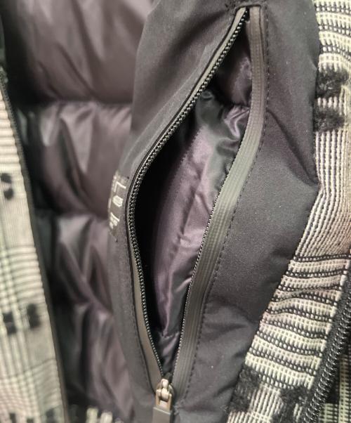 HERNO（ヘルノ）HERNO (ヘルノ) チェックジャガード ダウンジャケット ホワイト×ブラック サイズ:44の古着・服飾アイテム