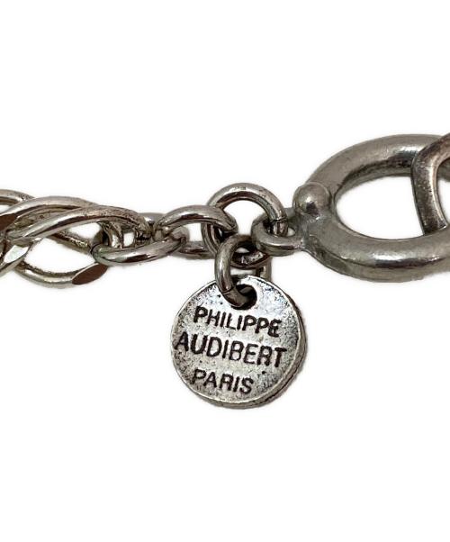 philippe audibert（フィリップオーディベール）philippe audibert (フィリップオーディベール) チェーンネックレス シルバーの古着・服飾アイテム