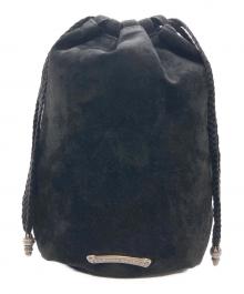 CHROME HEARTS（クロムハーツ）の古着「クロスパッチドローストリングサック巾着」｜ブラック