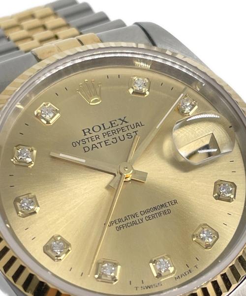 ROLEX（ロレックス）ROLEX (ロレックス) Datejust 36 デイトジャスト36mm 10Pダイヤ Ref.16233G シャンパン文字盤 シャンパンゴールド サイズ:36mm/17.5cmの古着・服飾アイテム