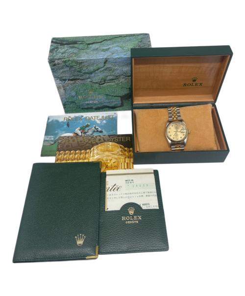 ROLEX（ロレックス）ROLEX (ロレックス) Datejust 36 デイトジャスト36mm 10Pダイヤ Ref.16233G シャンパン文字盤 シャンパンゴールド サイズ:36mm/17.5cmの古着・服飾アイテム
