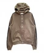 HERMESエルメス）の古着「ランH ジップアップ スウェットパーカー」｜ブラウン