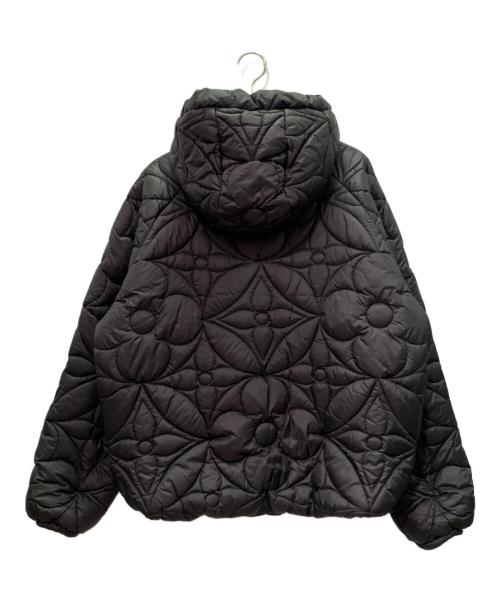 LOUIS VUITTON（ルイ ヴィトン）LOUIS VUITTON (ルイ ヴィトン) リバーシブルモノグラムフードダウンジャケット ブラック サイズ:46の古着・服飾アイテム