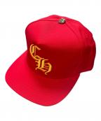 CHROME HEARTSクロムハーツ）の古着「Baseball Cap 5 Panel CH "Red/Yellow"」｜レッド