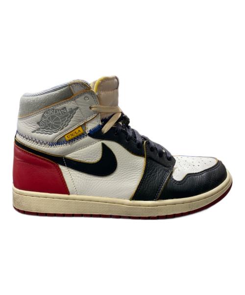 NIKE（ナイキ）NIKE (ナイキ) UNION (ユニオン) AIR JORDAN 1 RETRO HI NRG レッド サイズ:28.5の古着・服飾アイテム